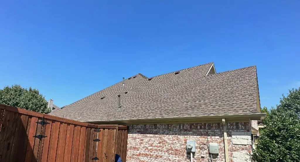 Completed roof replacement project in Preston